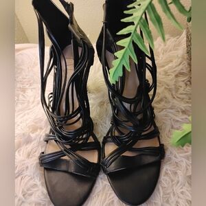 INC Elegant Black Strappy Women's Shoes